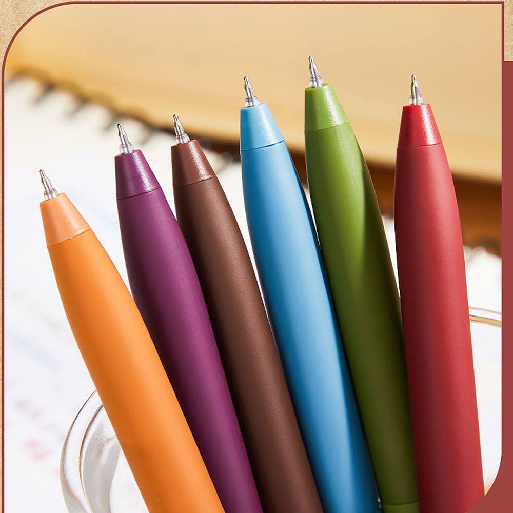 AHUA 阿華有事嗎 繽紛手帳按動彩色中性筆(一盒6支) O0046 可愛 文具 開學用品-細節圖9