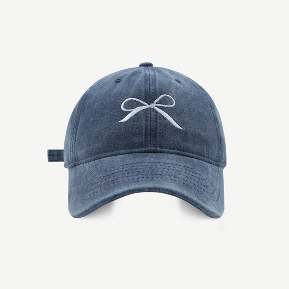 AHUA阿華有事嗎 蝴蝶結刺繡刷舊感棒球帽 H0069 簡約 百搭基本款帽子 老帽 遮陽帽 棒球帽-細節圖5