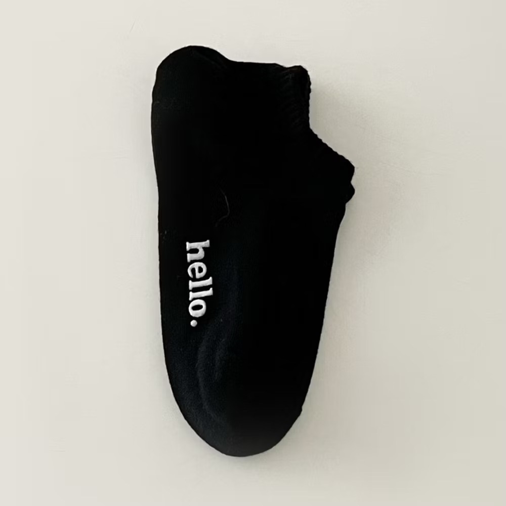 AHUA 日系襪子 純色腳底hello短襪 S0487 腳底止滑 純色襪子 女生短襪 女襪 襪子推薦 阿華有事嗎-規格圖11