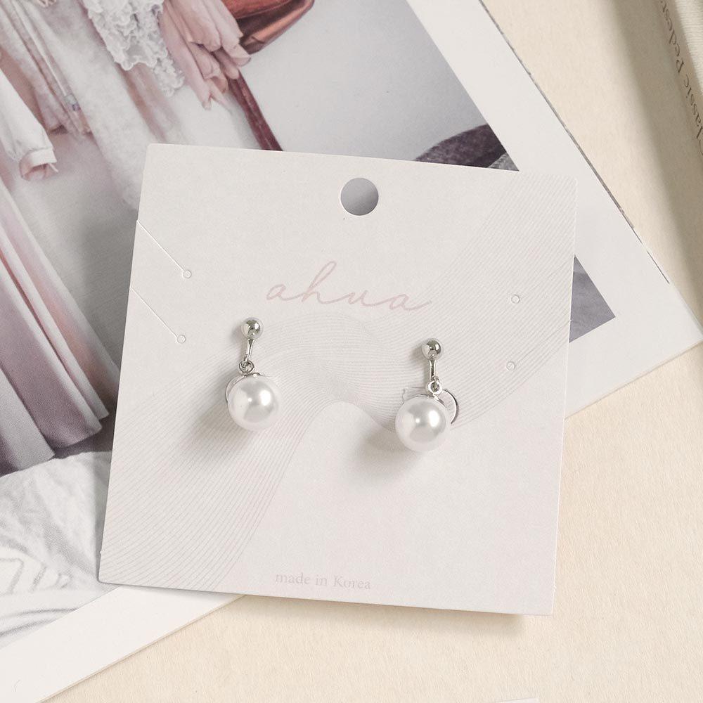 AHUA阿華有事嗎 大珍珠垂式耳夾 A0875 正韓 Ins風 時尚 氣質 百搭 耳夾 無耳洞 基本款-細節圖2