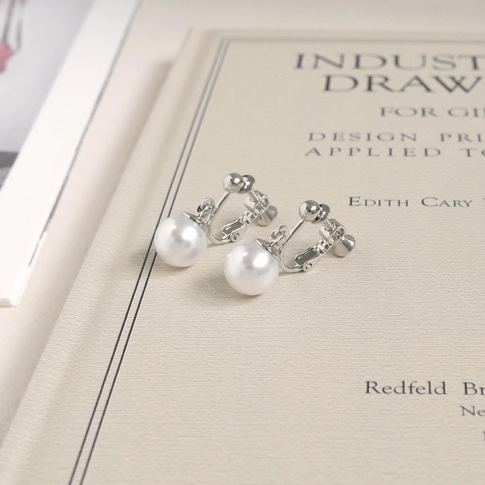 AHUA阿華有事嗎 大珍珠垂式耳夾 A0875 正韓 Ins風 時尚 氣質 百搭 耳夾 無耳洞 基本款-細節圖4