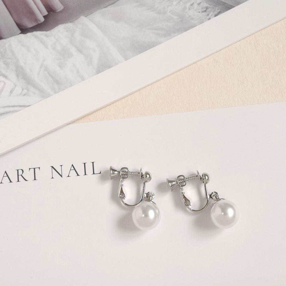 AHUA阿華有事嗎 大珍珠垂式耳夾 A0875 正韓 Ins風 時尚 氣質 百搭 耳夾 無耳洞 基本款-細節圖6