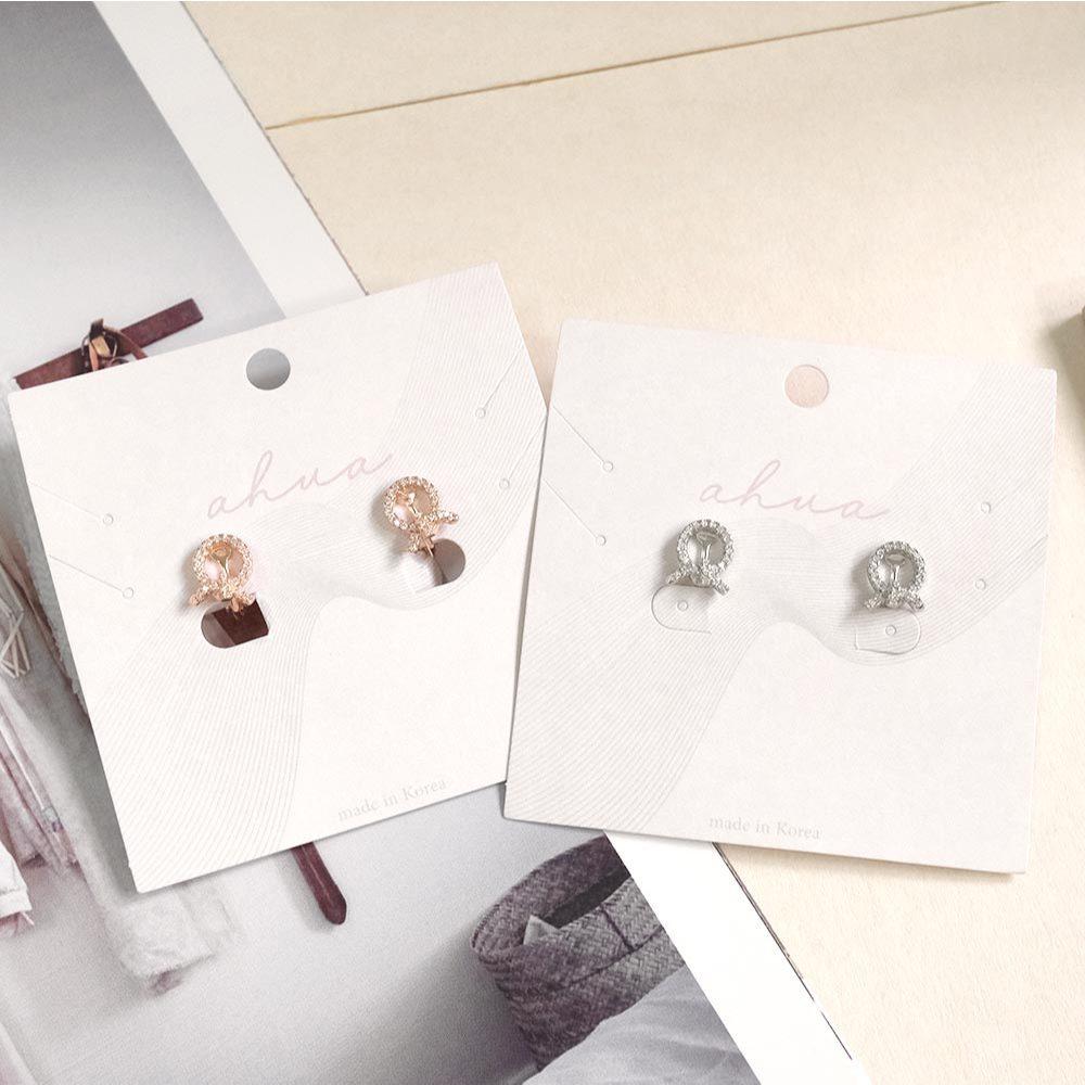 AHUA阿華有事嗎 璀璨圓圈打結耳夾 A0874 正韓 Ins風 時尚 氣質 百搭 耳夾 無耳洞 基本款-細節圖2