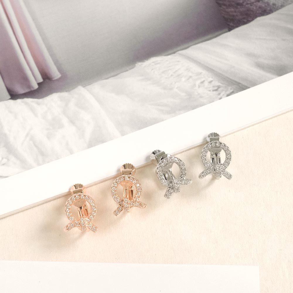 AHUA阿華有事嗎 璀璨圓圈打結耳夾 A0874 正韓 Ins風 時尚 氣質 百搭 耳夾 無耳洞 基本款-細節圖3