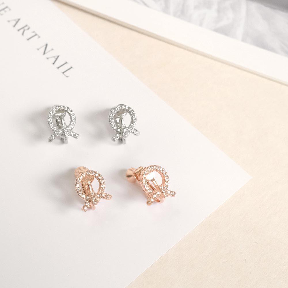 AHUA阿華有事嗎 璀璨圓圈打結耳夾 A0874 正韓 Ins風 時尚 氣質 百搭 耳夾 無耳洞 基本款-細節圖4