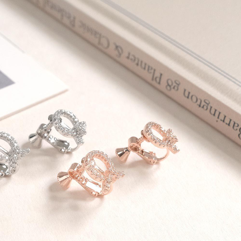 AHUA阿華有事嗎 璀璨圓圈打結耳夾 A0874 正韓 Ins風 時尚 氣質 百搭 耳夾 無耳洞 基本款-細節圖5