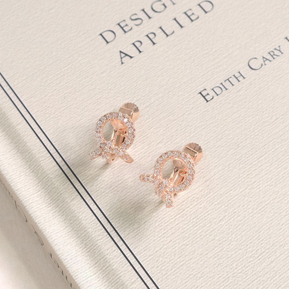 AHUA阿華有事嗎 璀璨圓圈打結耳夾 A0874 正韓 Ins風 時尚 氣質 百搭 耳夾 無耳洞 基本款-細節圖7