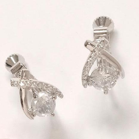 AHUA阿華有事嗎 大水鑽交叉耳夾 A0873 正韓 Ins風 時尚 氣質 百搭 耳夾 無耳洞 基本款-細節圖9