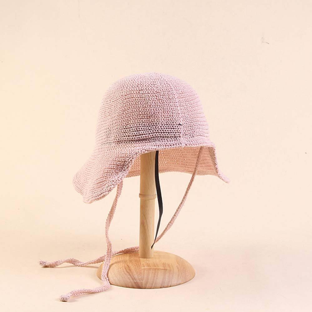 AHUA阿華有事嗎 純色編織系繩草帽 H0068 簡約 百搭基本款帽子 草帽 遮陽帽-細節圖6