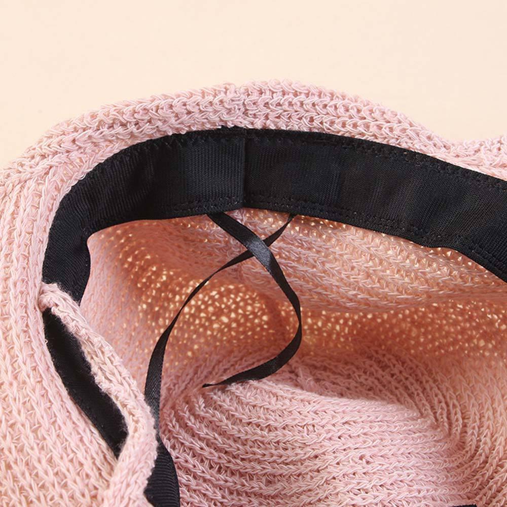 AHUA阿華有事嗎 純色編織系繩草帽 H0068 簡約 百搭基本款帽子 草帽 遮陽帽-細節圖7