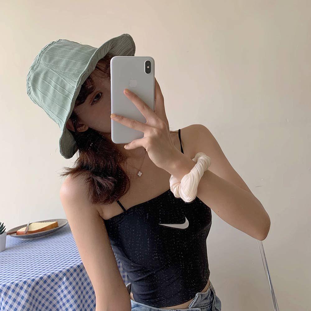 AHUA阿華有事嗎 純色線條壓紋漁夫帽 H0065 簡約 百搭基本款帽子 漁夫帽 遮陽帽-細節圖3