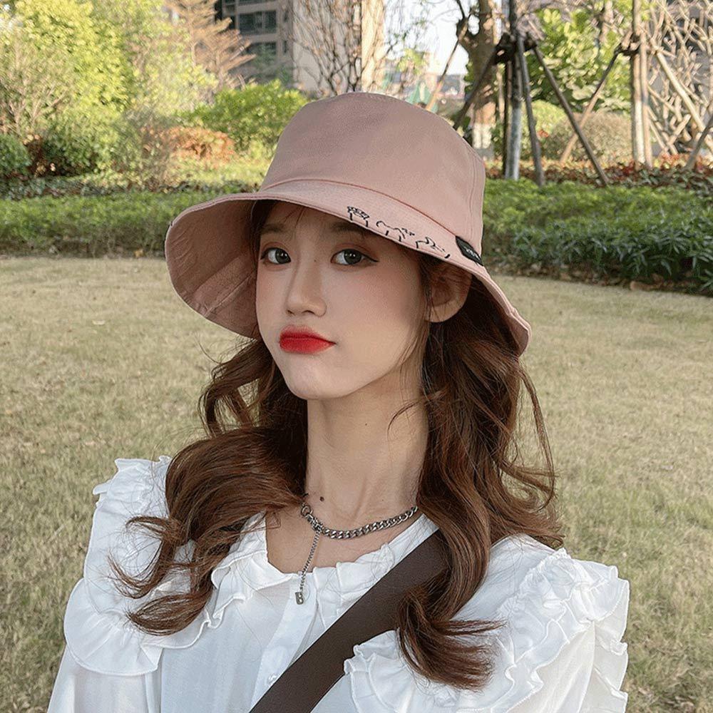 AHUA阿華有事嗎 貓咪鏤空漁夫帽 H0064 簡約 百搭基本款帽子 漁夫帽 遮陽帽-細節圖5