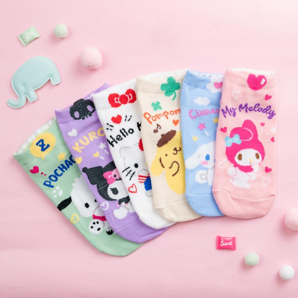 AHUA阿華有事嗎 韓國卡通童襪 童三麗鷗立體耳朵全身人物短襪 KCD0035 正韓純棉襪 女童男童 兒童上學必備襪子-細節圖3