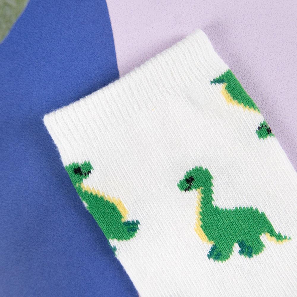 AUHA 韓國童襪 童滿版恐龍兒童中筒襪 襪子推薦 童襪推薦 卡通襪子 孩童上學必備 KCD0031 阿華有事嗎-細節圖7