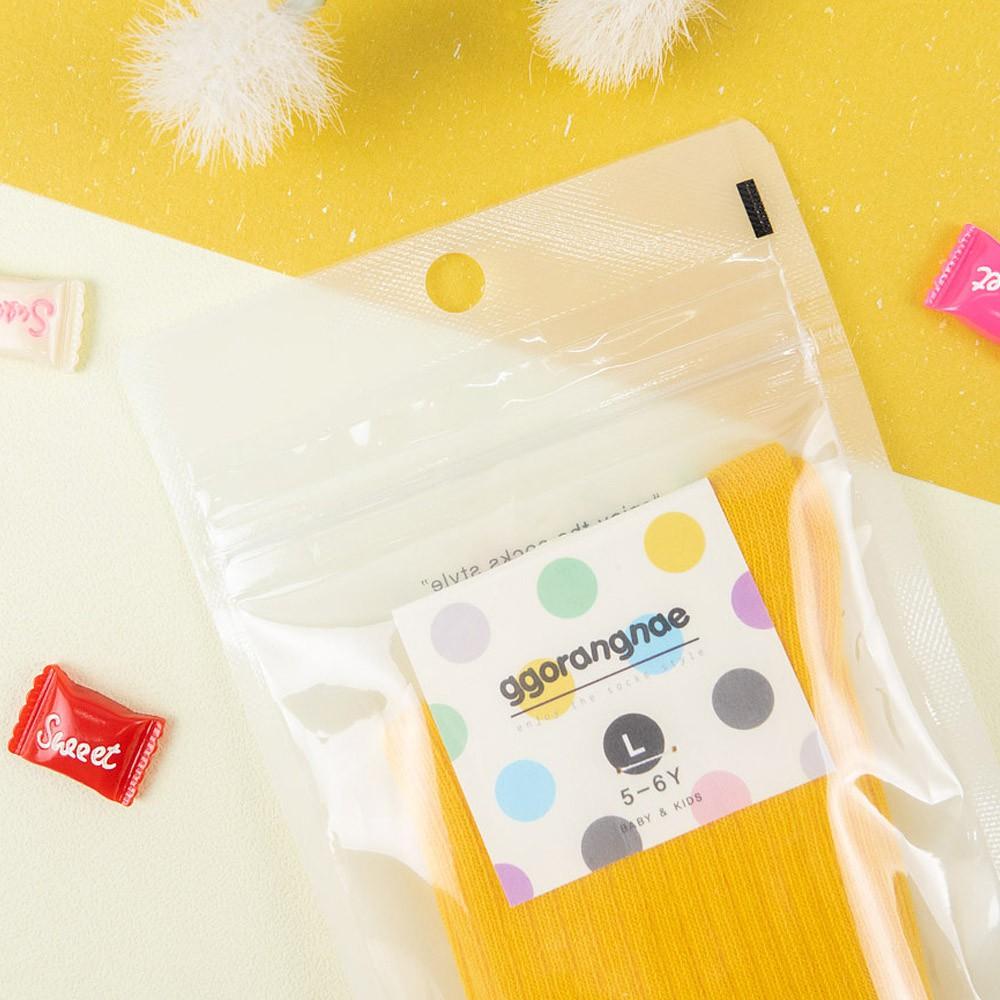 AHUA 韓國童襪 純色條紋兒童中筒襪 童襪 KCD0027  腳底止滑 女童襪 男童襪 純棉襪 素色童襪 阿華有事-細節圖5