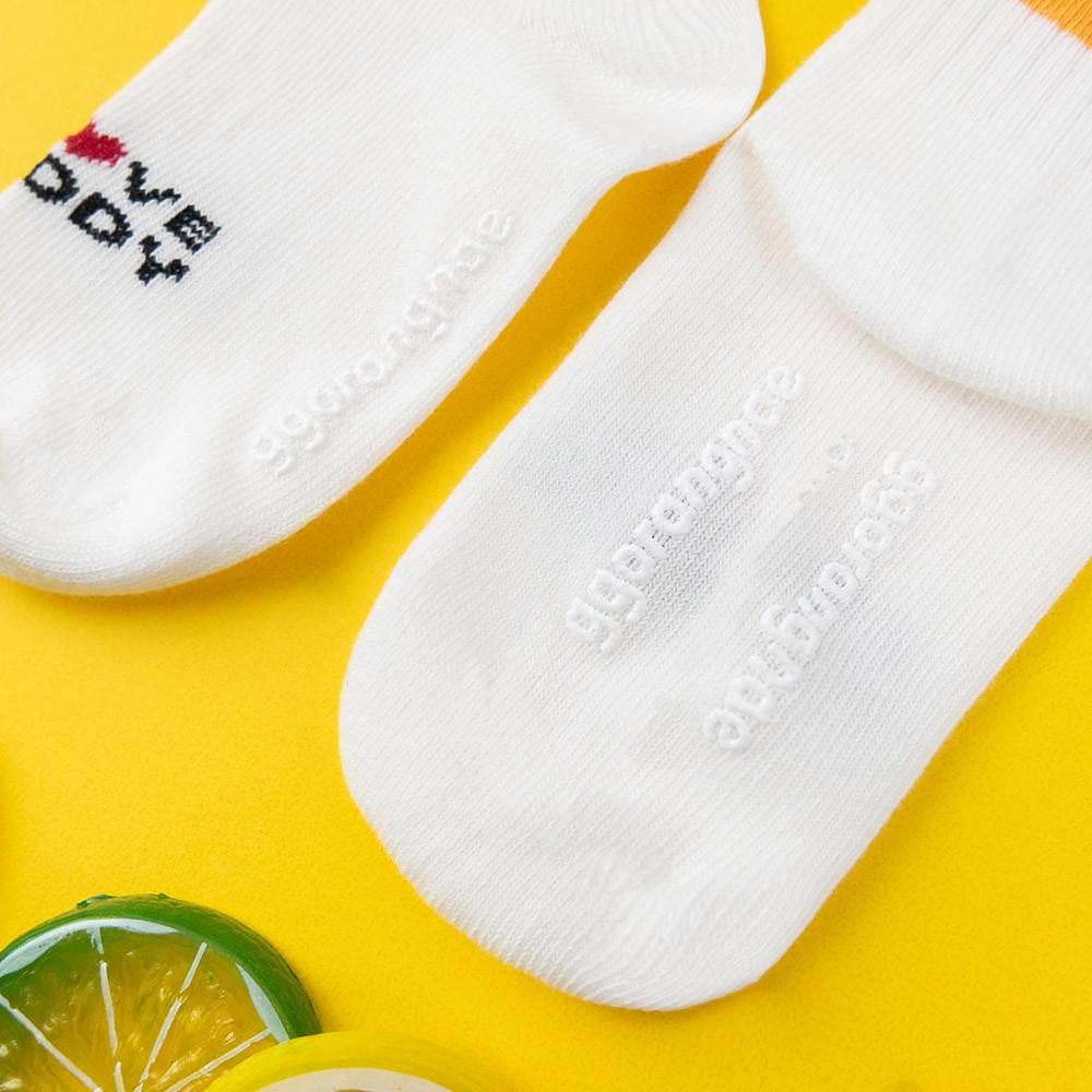 AHUA阿華有事嗎 韓國童襪  I love mommy daddy中筒AB襪 KCD0026 孩童上學必備 百搭純棉襪-細節圖9