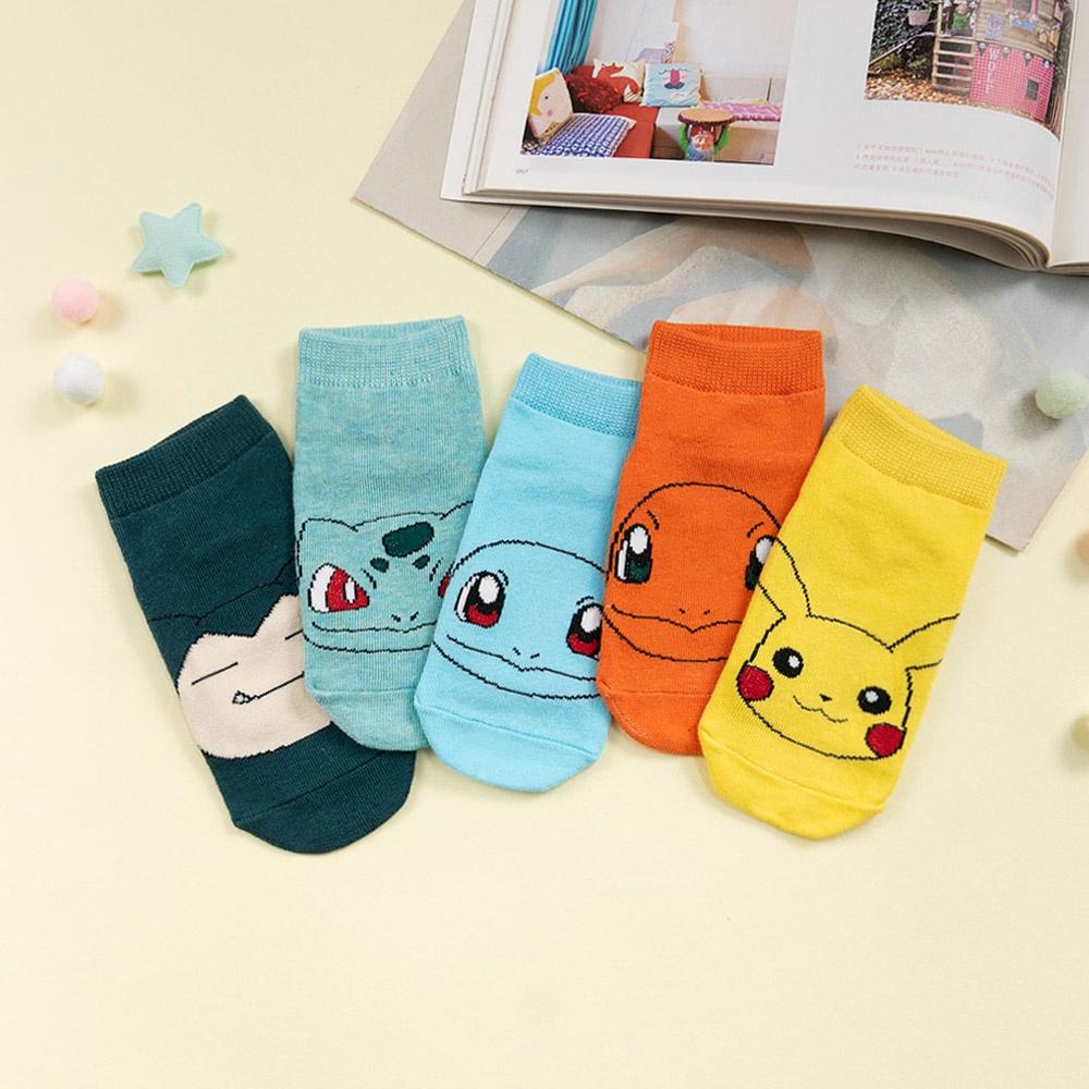 AHUA阿華有事嗎 童神奇寶貝系列短襪 KCD0021 韓國卡通童襪 正韓 孩童上學必備 百搭純棉襪-細節圖3