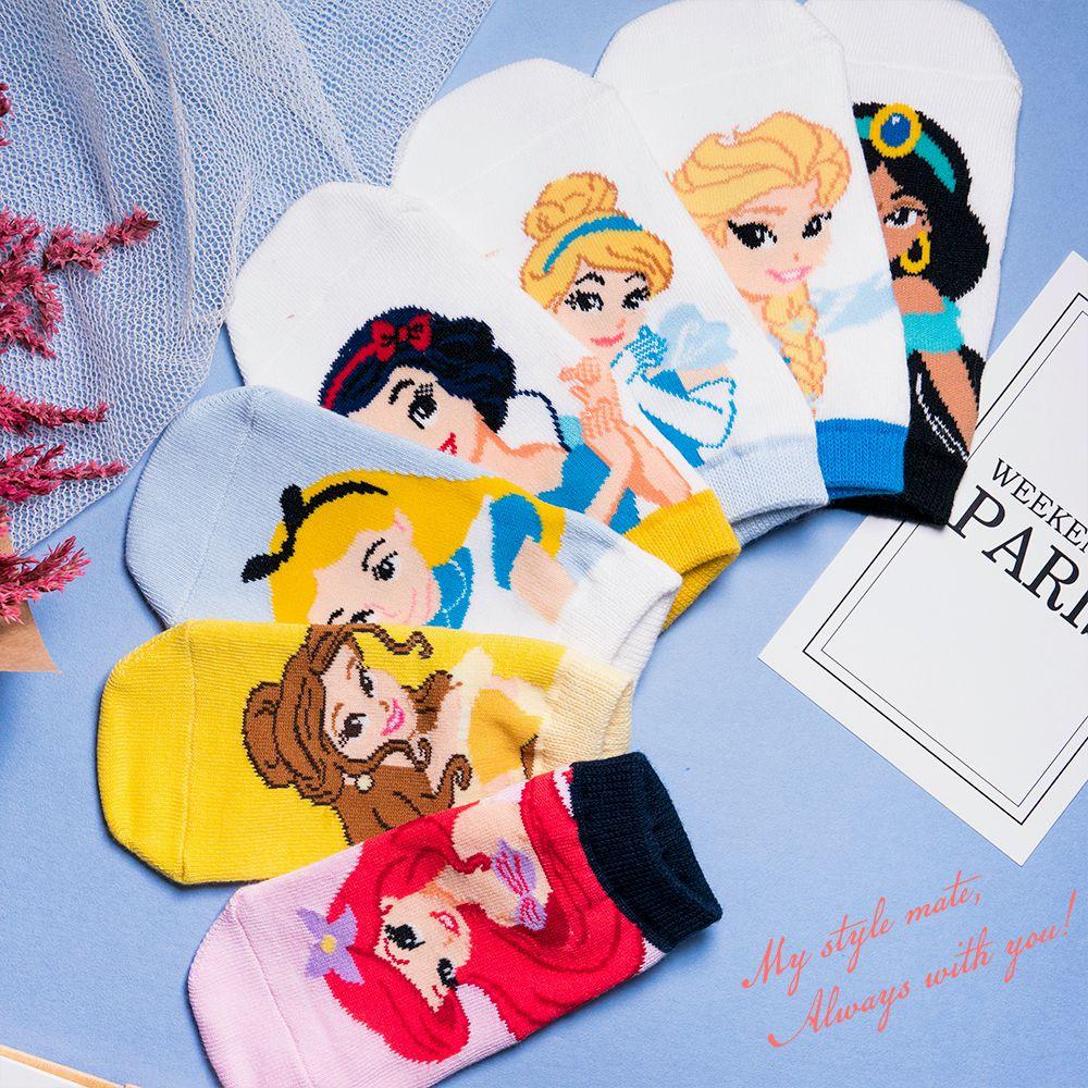 AHUA阿華有事嗎  韓國卡通童襪 童迪士尼公主短襪【KCD0005】正韓 孩童上學必備 百搭純棉襪 素色襪子 新品促銷-細節圖3