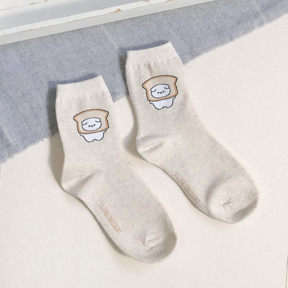 AHUA阿華有事嗎 甜點裝扮小動物中筒襪 K2268 正韓襪子 百搭純棉襪 韓妞必備 少女襪-細節圖8