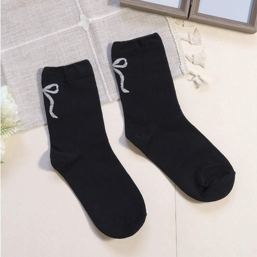 AHUA阿華有事嗎 腳後跟微金蔥優雅蝴蝶結中筒襪 K2202 正韓襪子 百搭純棉襪 韓妞必備 少女襪-細節圖9