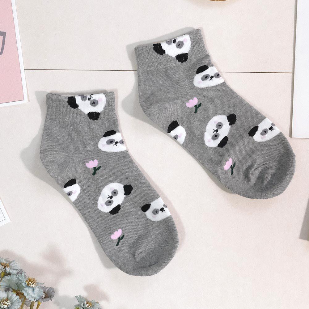 AHUA阿華有事嗎 滿版動物小頭花花點心短襪 K2171 正韓襪子 百搭純棉襪 韓妞必備 少女襪-細節圖9