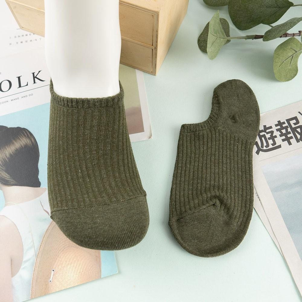 AUHA 韓國襪子 百搭純色坑條紋船型襪 K1105 踝襪 女生襪子 女襪 襪子推薦 正韓襪子 純棉襪 阿華有事嗎-細節圖9