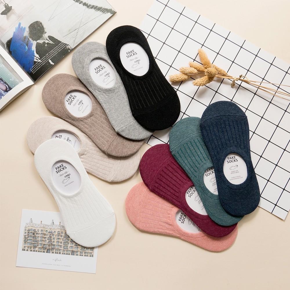 AHUA 韓國襪子 簡約純色條紋隱形襪 K0320 素色船襪 踝襪 正韓襪子 少女襪 純棉襪 襪子推薦 阿華有事嗎-細節圖3