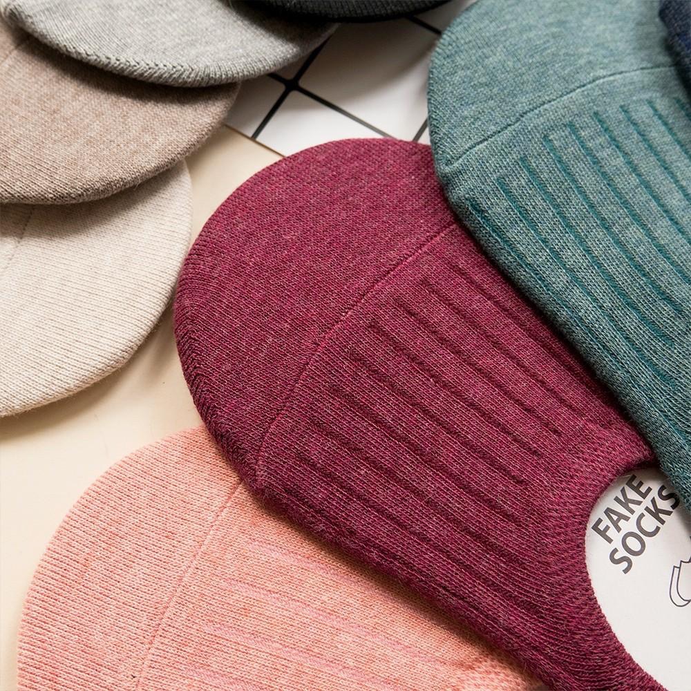 AHUA 韓國襪子 簡約純色條紋隱形襪 K0320 素色船襪 踝襪 正韓襪子 少女襪 純棉襪 襪子推薦 阿華有事嗎-細節圖7