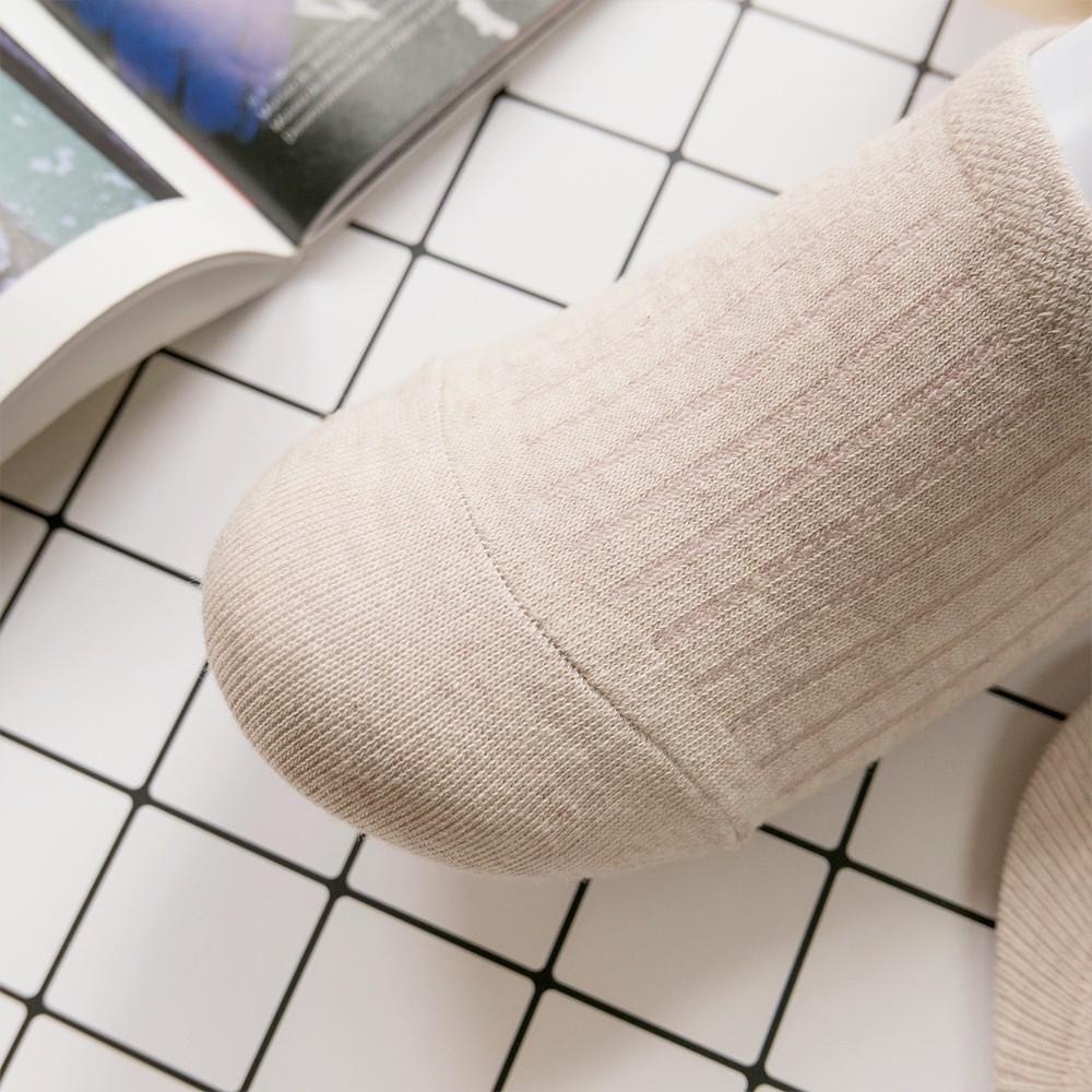 AHUA 韓國襪子 簡約純色條紋隱形襪 K0320 素色船襪 踝襪 正韓襪子 少女襪 純棉襪 襪子推薦 阿華有事嗎-細節圖9