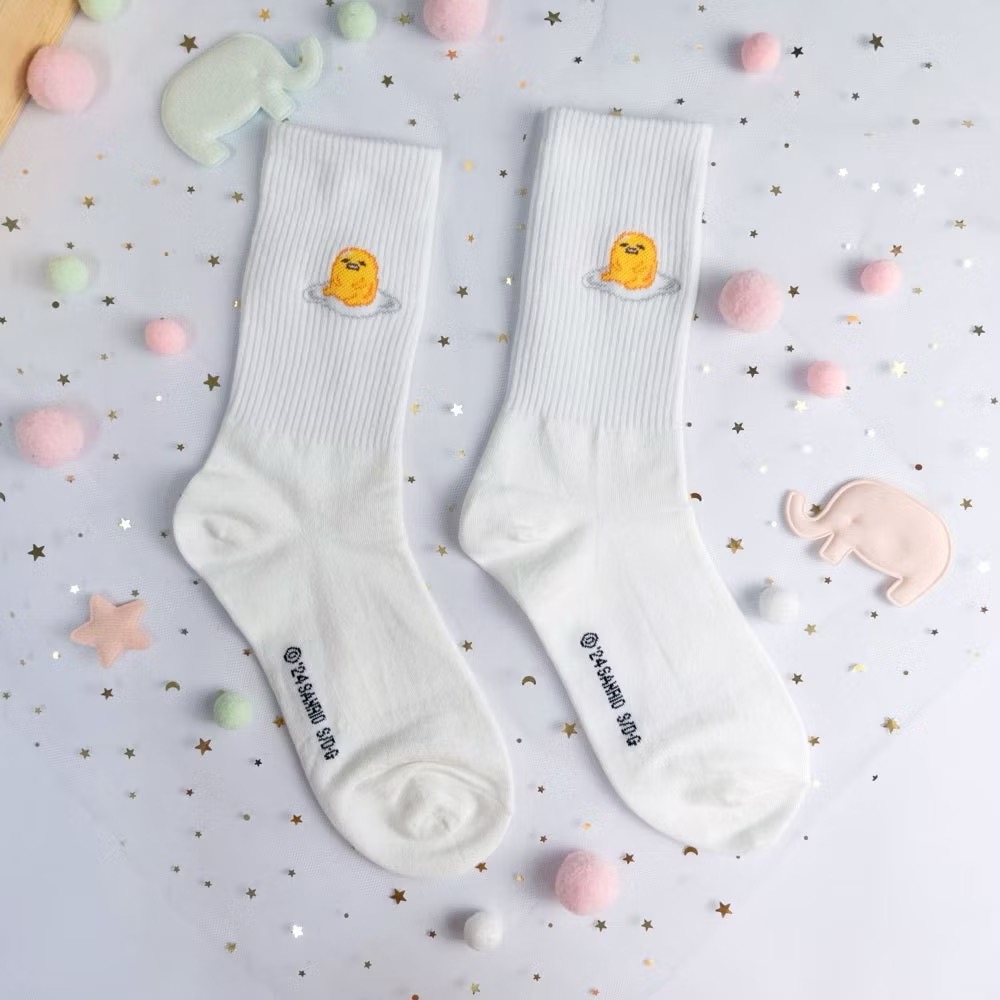 AHUA阿華有事嗎 三麗鷗迷你全身人物坑條襪口中筒襪 K2287 正韓襪子 百搭純棉襪 韓妞必備 少女襪-規格圖7