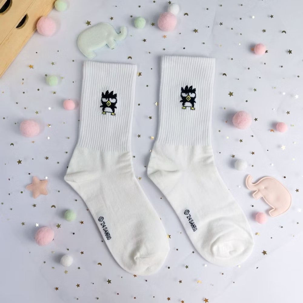 AHUA阿華有事嗎 三麗鷗迷你全身人物坑條襪口中筒襪 K2287 正韓襪子 百搭純棉襪 韓妞必備 少女襪-規格圖7