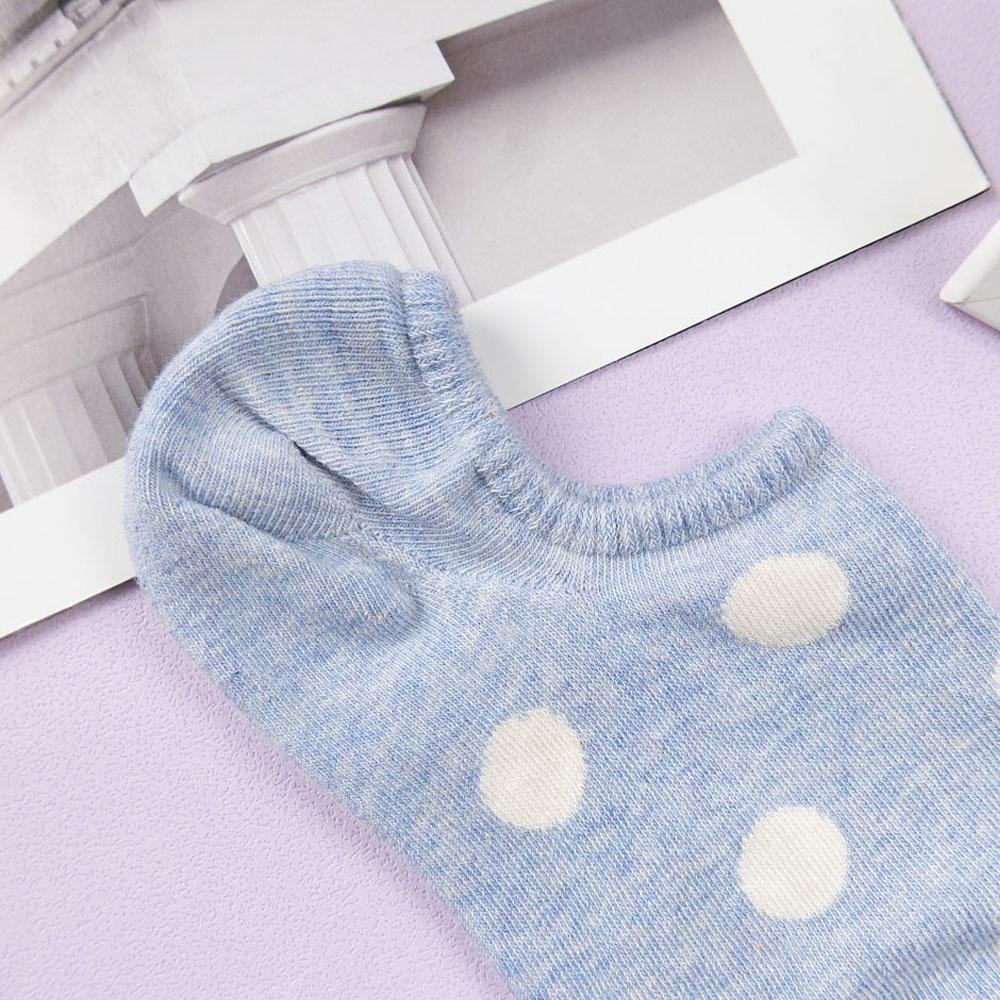 AHUA 韓國襪子 粉嫩圓點船型襪 K0895 隱形襪 船襪 女生襪子 女襪 波點襪子 純棉襪子 學生襪 阿華有事嗎-細節圖6