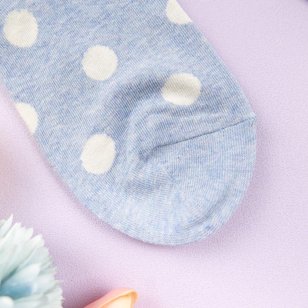 AHUA 韓國襪子 粉嫩圓點船型襪 K0895 隱形襪 船襪 女生襪子 女襪 波點襪子 純棉襪子 學生襪 阿華有事嗎-細節圖8
