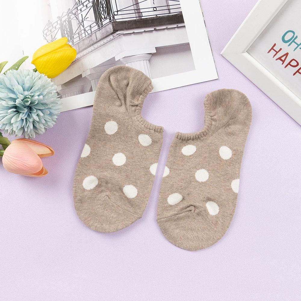 AHUA 韓國襪子 粉嫩圓點船型襪 K0895 隱形襪 船襪 女生襪子 女襪 波點襪子 純棉襪子 學生襪 阿華有事嗎-細節圖9