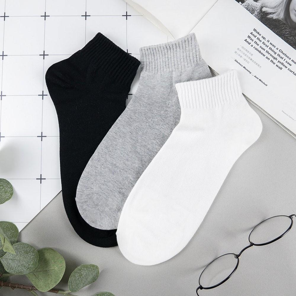 阿華有事嗎AUHA 韓國襪子 百搭純色男生短襪 男襪 K1093  型男必備 百搭純棉襪-細節圖3