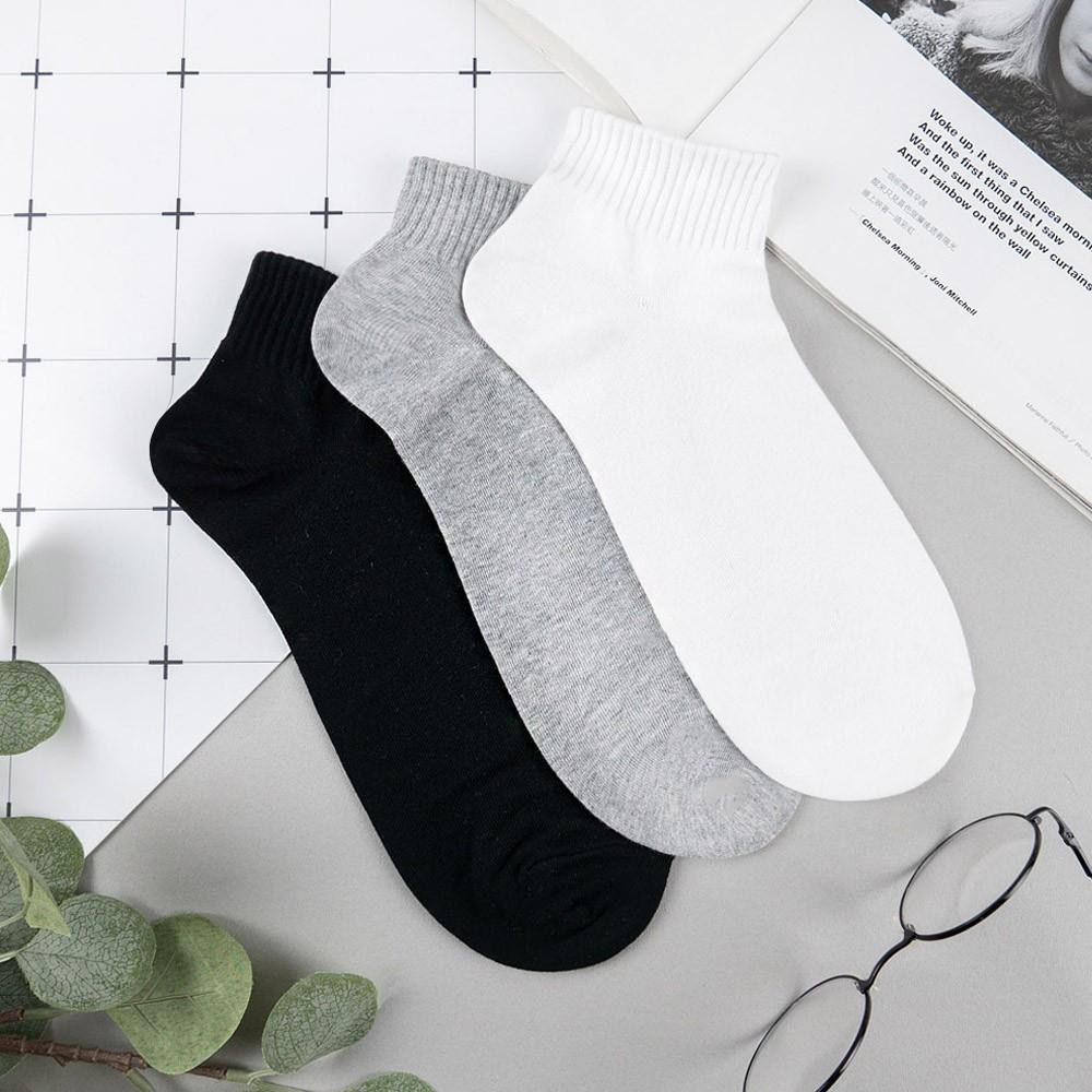 阿華有事嗎AUHA 韓國襪子 百搭純色男生短襪 男襪 K1093  型男必備 百搭純棉襪-細節圖4