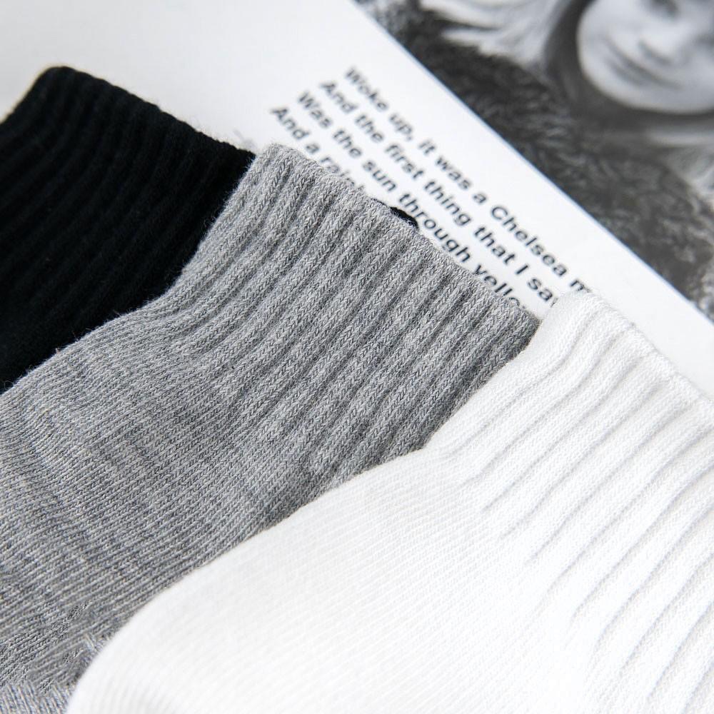 阿華有事嗎AUHA 韓國襪子 百搭純色男生短襪 男襪 K1093  型男必備 百搭純棉襪-細節圖5