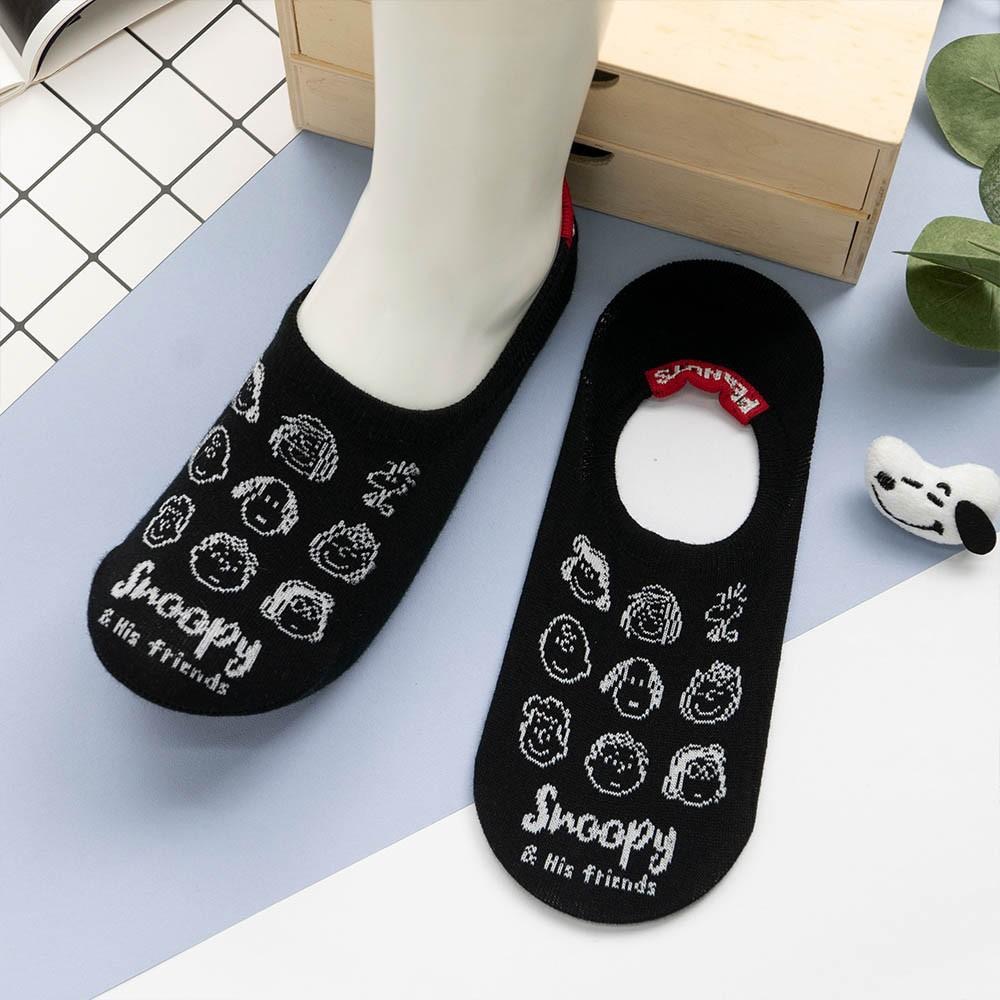 AHUA阿華有事嗎 史努比標籤後跟隱形襪 韓國襪子 K0761 正韓少女襪 韓妞必備船襪 百搭踝襪 素色襪子-細節圖3