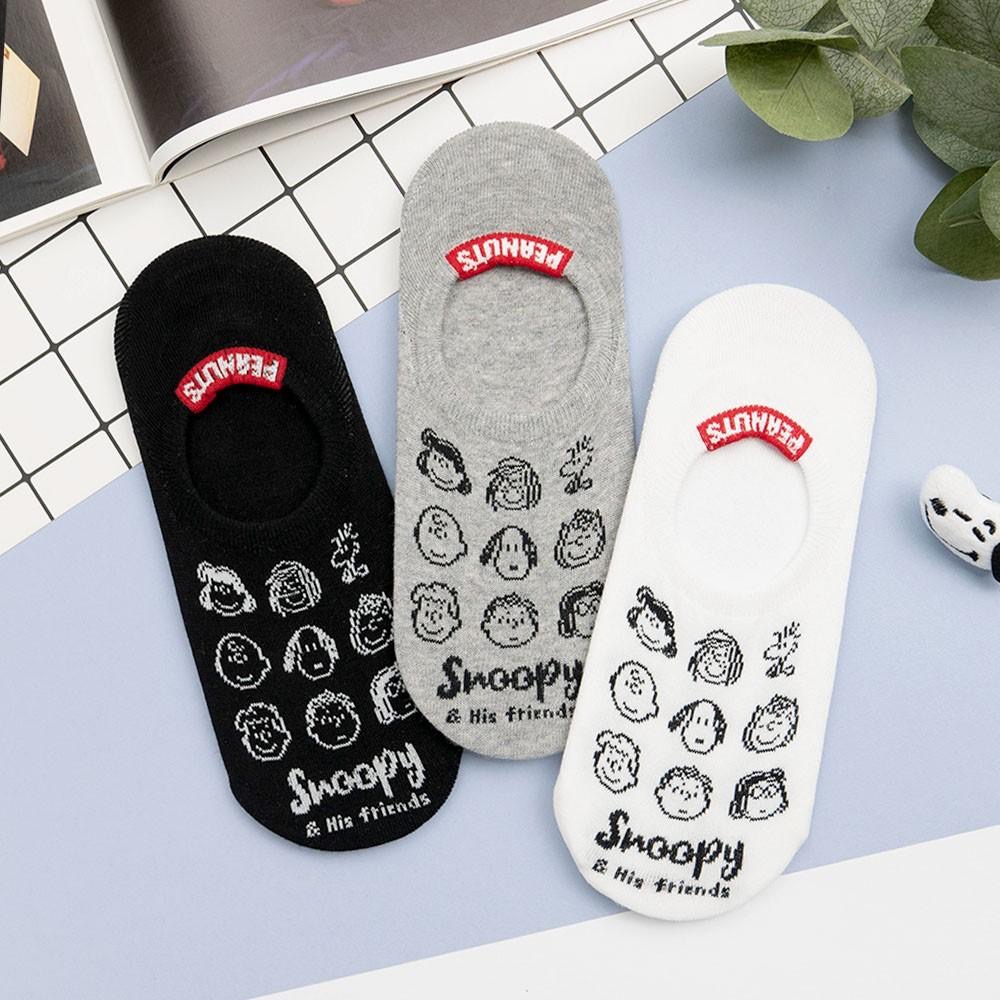 AHUA阿華有事嗎 史努比標籤後跟隱形襪 韓國襪子 K0761 正韓少女襪 韓妞必備船襪 百搭踝襪 素色襪子-細節圖5