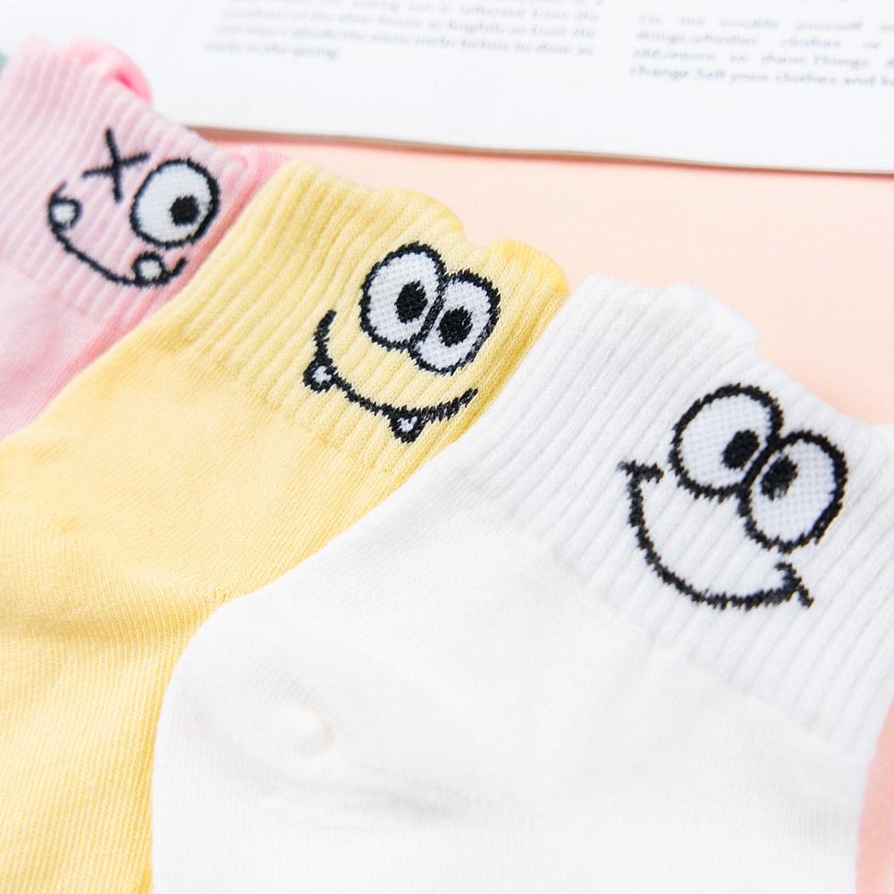 AHUA 韓國襪子 立體耳朵可愛表情中短襪 K1547  女生襪子 女襪 襪子推薦 中短襪 純棉襪 造型襪 阿華有事嗎-細節圖5