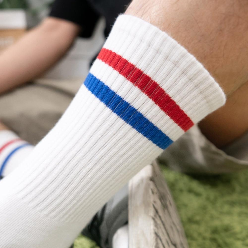 AHUA阿華有事嗎 韓國襪子 百搭素色男款中長筒襪 男襪 K1539 襪子推薦 流行襪首選 印花男襪 長襪 純棉襪-細節圖9