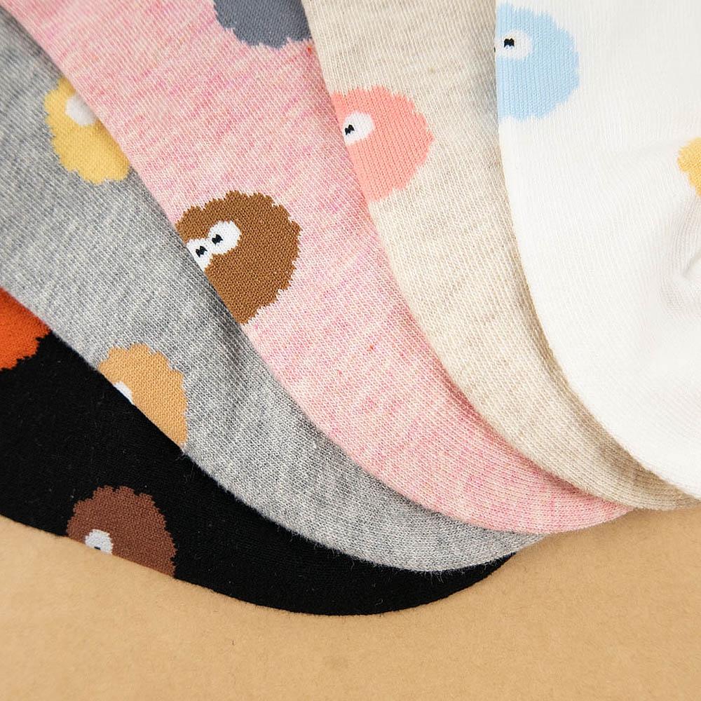 AHUA 韓國襪子 滿版彩色小精靈短襪 K1466 女生襪子 女襪 女生短襪 學生襪 純棉襪子 阿華有事嗎-細節圖5