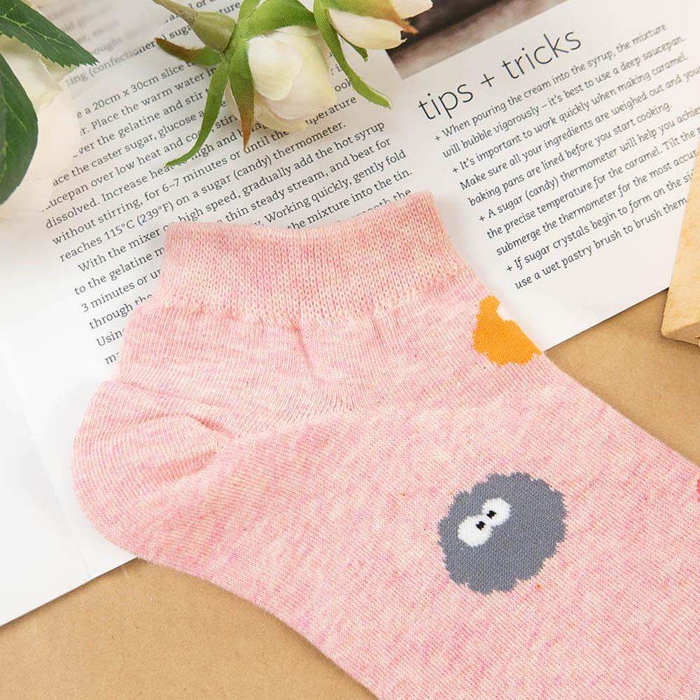 AHUA 韓國襪子 滿版彩色小精靈短襪 K1466 女生襪子 女襪 女生短襪 學生襪 純棉襪子 阿華有事嗎-細節圖7