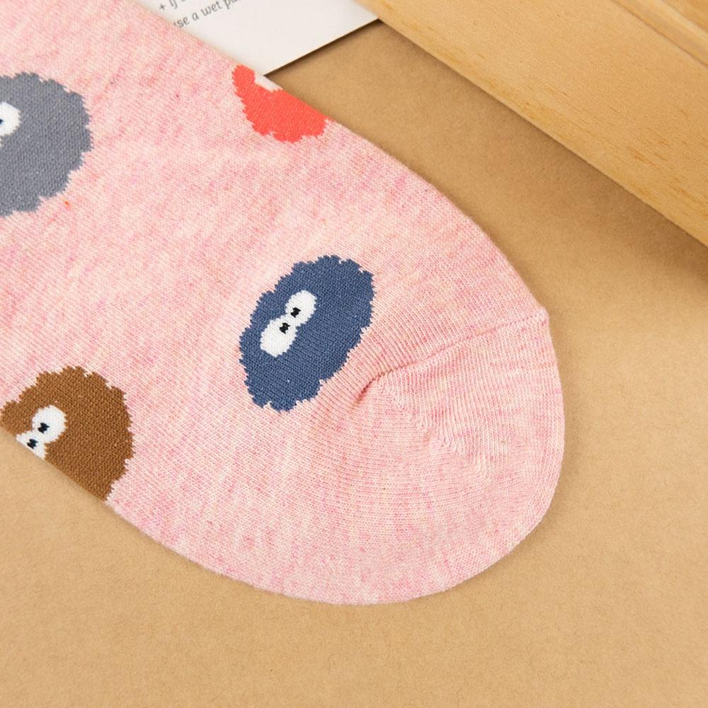 AHUA 韓國襪子 滿版彩色小精靈短襪 K1466 女生襪子 女襪 女生短襪 學生襪 純棉襪子 阿華有事嗎-細節圖8