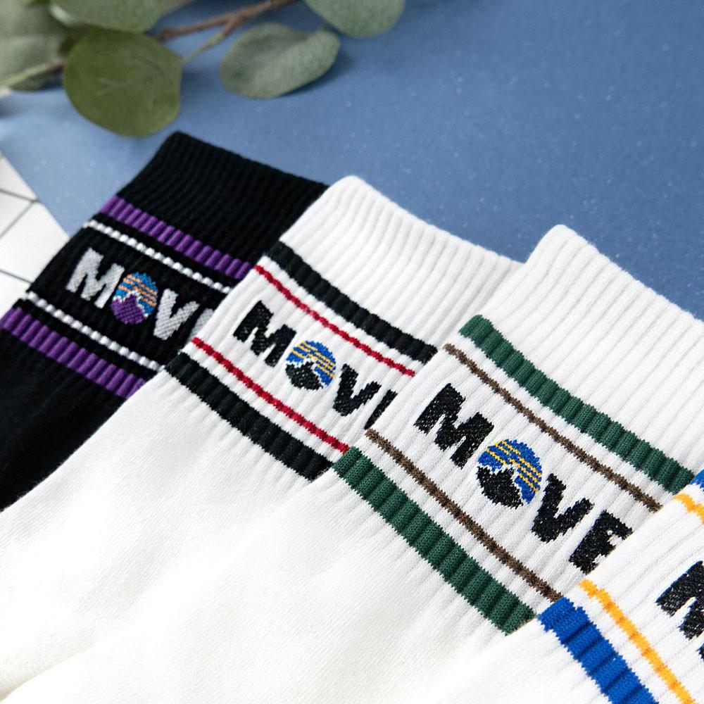 阿華有事嗎AUHA 韓國襪子 MOVEMENT條紋運動男生中筒襪 男襪【K1115】 型男必備 百搭純棉襪-細節圖4