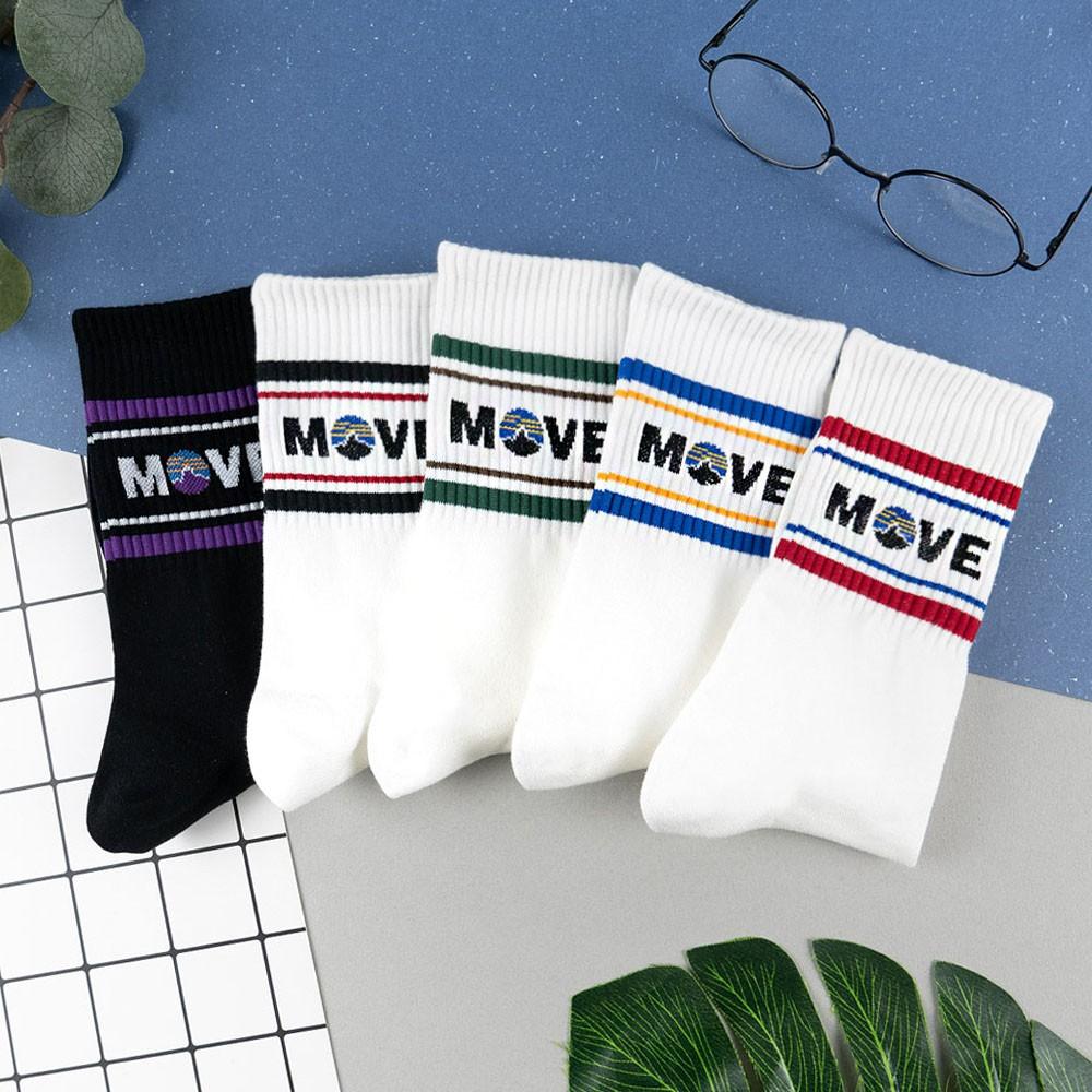 阿華有事嗎AUHA 韓國襪子 MOVEMENT條紋運動男生中筒襪 男襪【K1115】 型男必備 百搭純棉襪-細節圖6