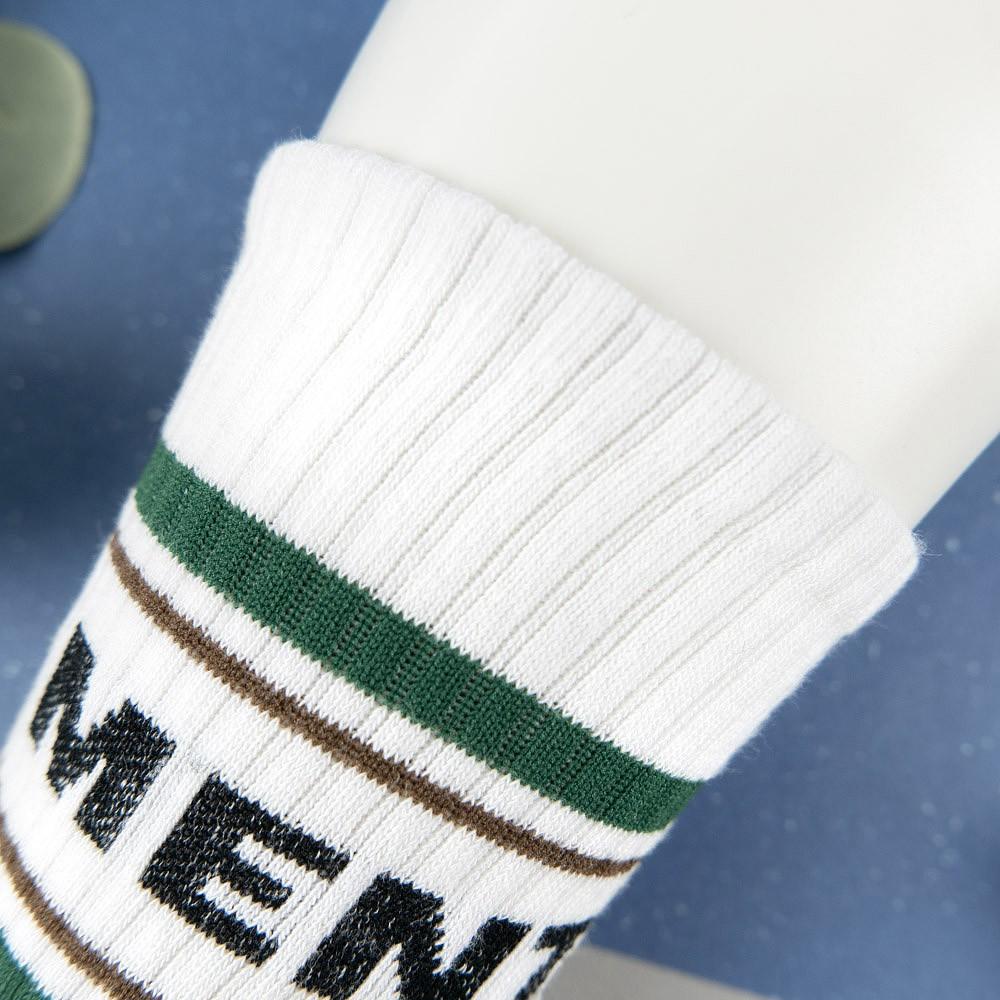 阿華有事嗎AUHA 韓國襪子 MOVEMENT條紋運動男生中筒襪 男襪【K1115】 型男必備 百搭純棉襪-細節圖7