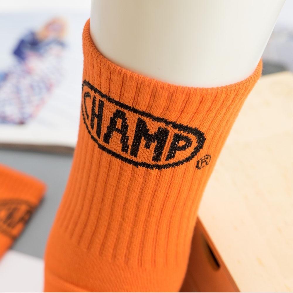 AHUA 韓國襪子 彩底標籤後跟英文中筒襪 男襪 男生襪子 正韓男襪 襪子推薦 純棉襪 素色襪子 K0736 阿華有事嗎-細節圖4