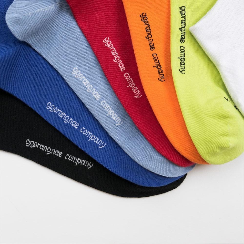 AHUA 韓國襪子 彩底標籤後跟英文中筒襪 男襪 男生襪子 正韓男襪 襪子推薦 純棉襪 素色襪子 K0736 阿華有事嗎-細節圖8