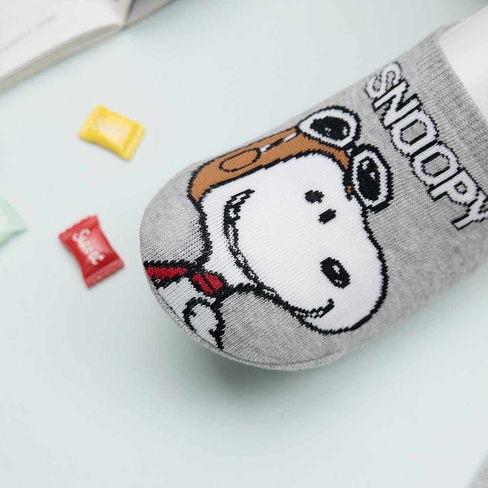 AHUA阿華有事嗎 韓國襪子  字母史努比隱形襪 K0601 正韓少女襪 韓妞必備船襪 百搭純棉襪 卡通襪 【 免運】-細節圖9